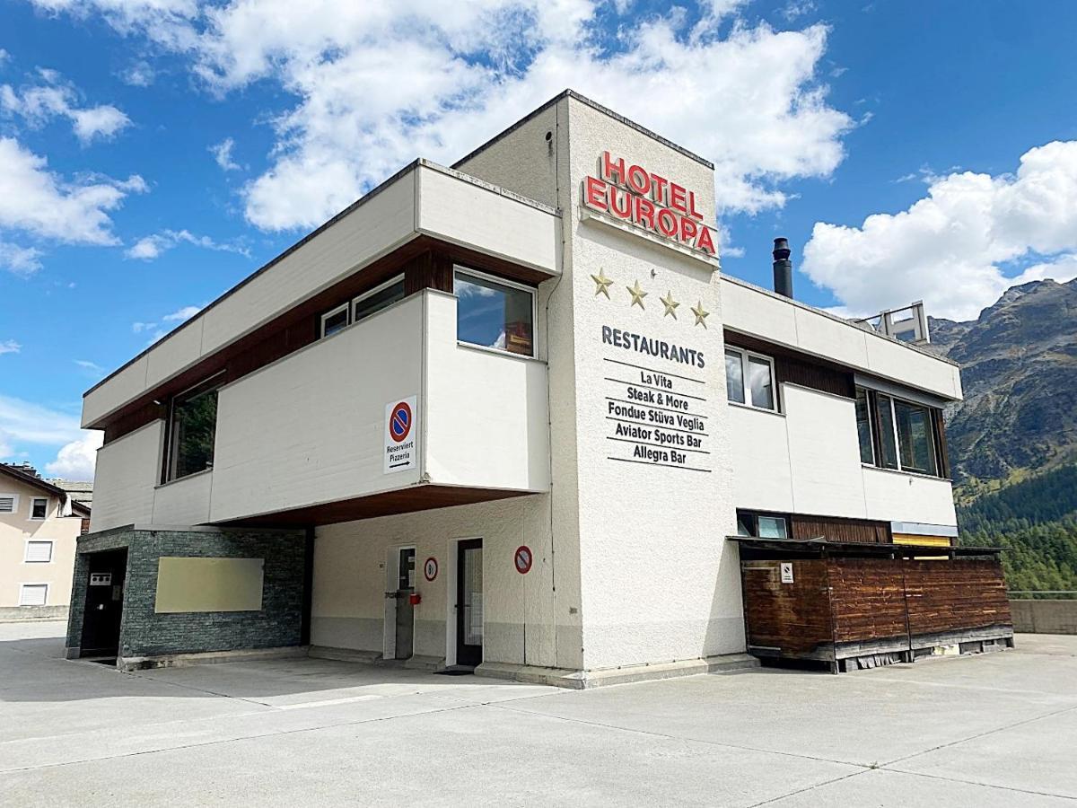 42M2 Alpenschick Mit Balkon, Ausblick, Pool - E405 Lägenhet St. Moritz Exteriör bild