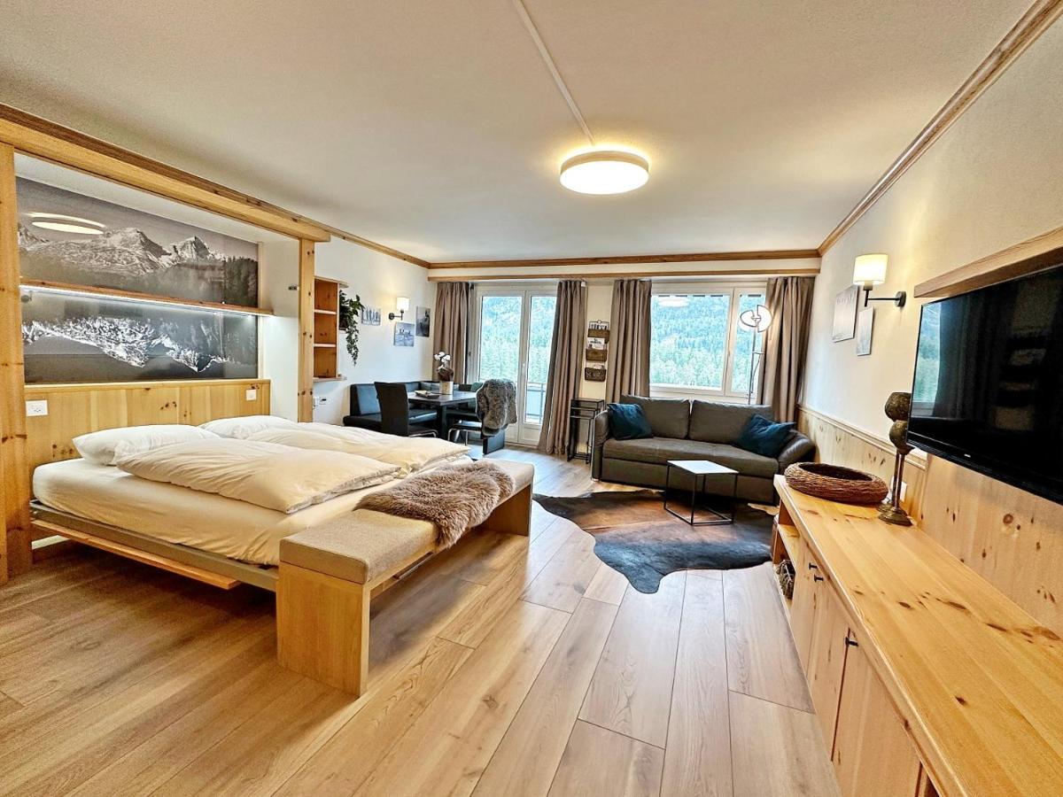 42M2 Alpenschick Mit Balkon, Ausblick, Pool - E405 Lägenhet St. Moritz Exteriör bild