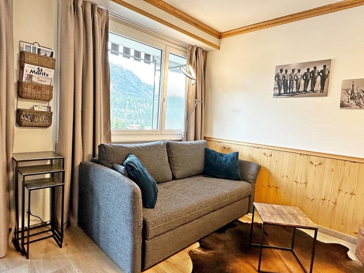 42M2 Alpenschick Mit Balkon, Ausblick, Pool - E405 Lägenhet St. Moritz Exteriör bild